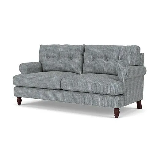 3-Seater Sofa - Navy, Herringbone Weave