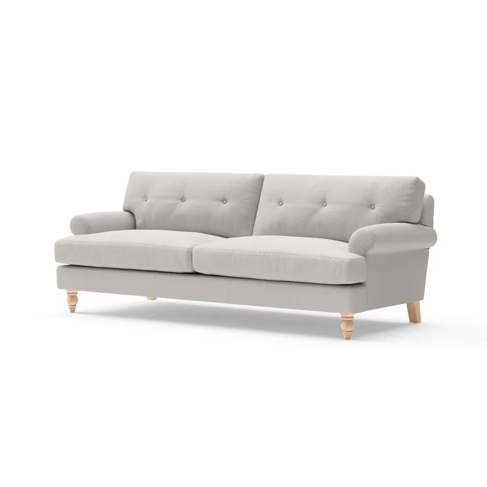 4-Seater Sofa - Grey, Broadway Stripe