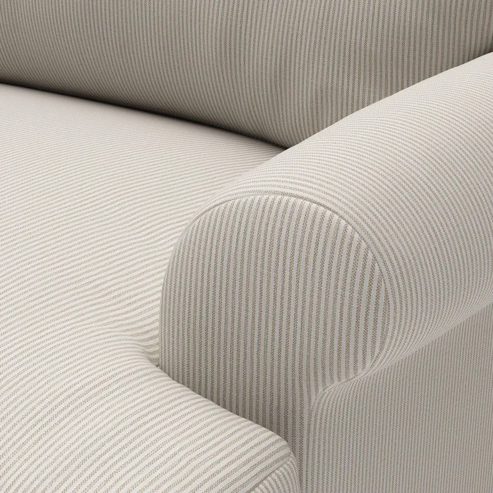 4 Seater Sofa - Natural, Broadway Stripe