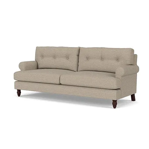 4 Seater Sofa - Natural, Herringbone Weave