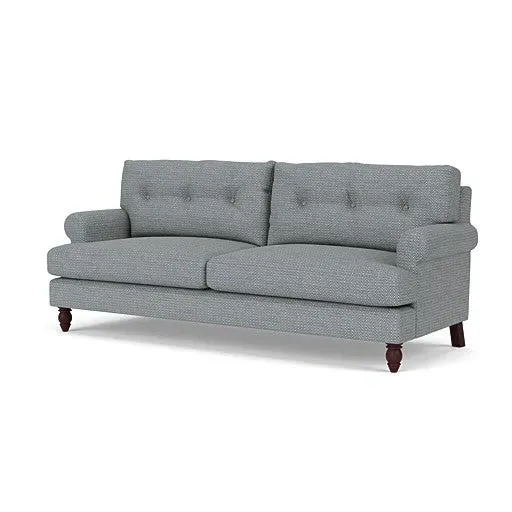4-Seater Sofa - Navy, Herringbone Weave