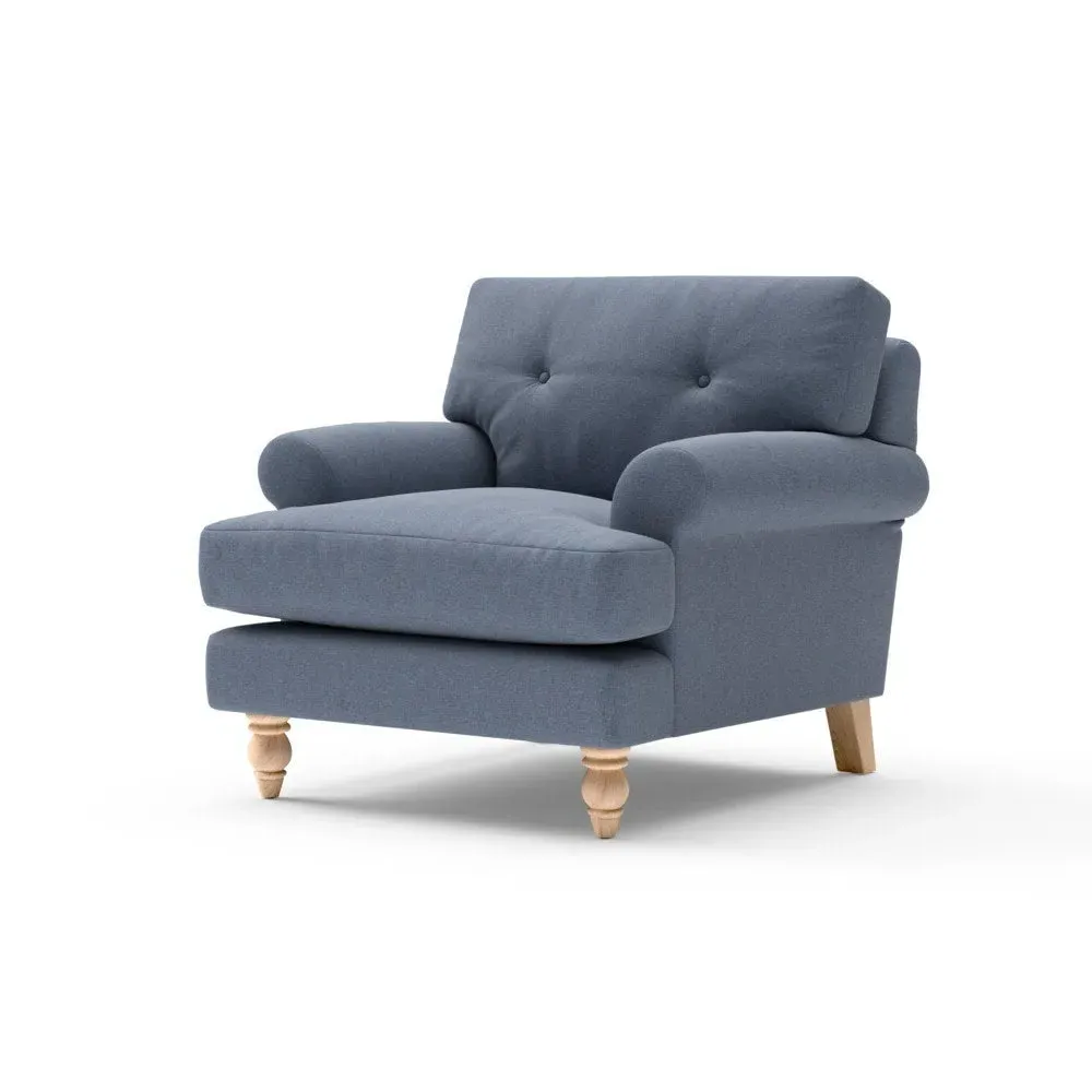 Armchair - Indigo, House Linen Mix