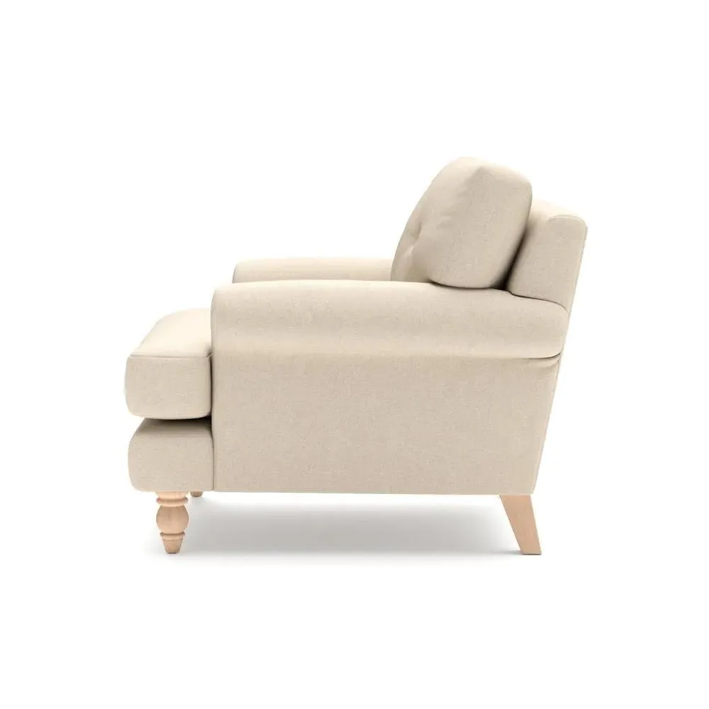 Armchair - Lily White, House Linen Mix