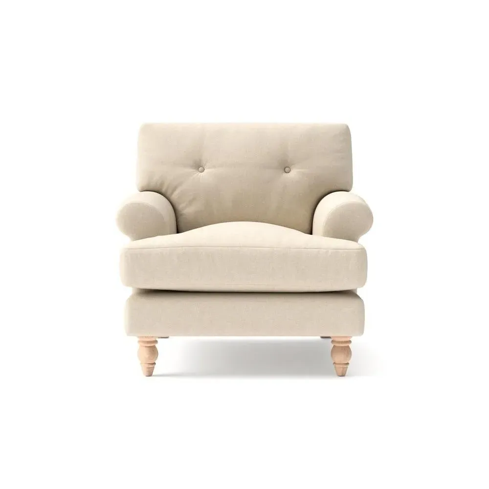 Armchair - Lily White, House Linen Mix