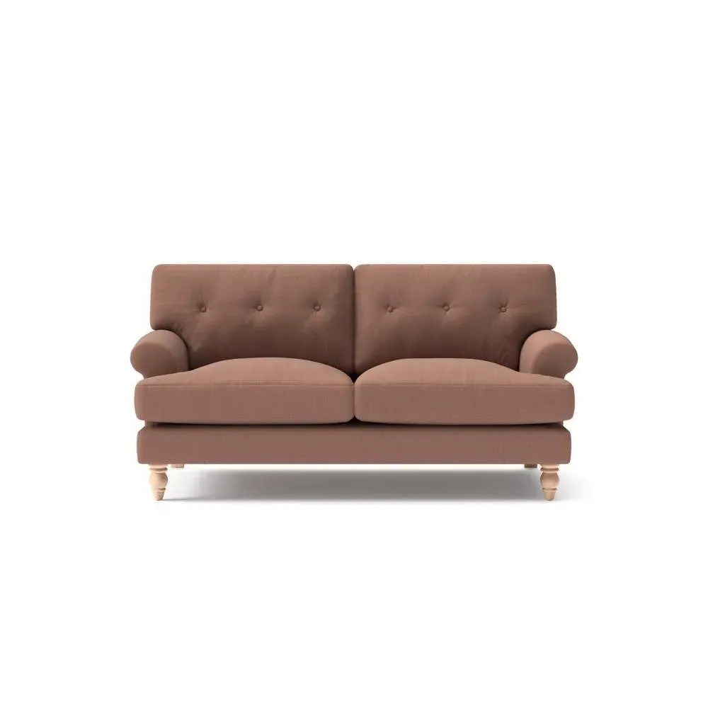 Large 2-Seater Sofa - Dusky Blush, House Linen Mix