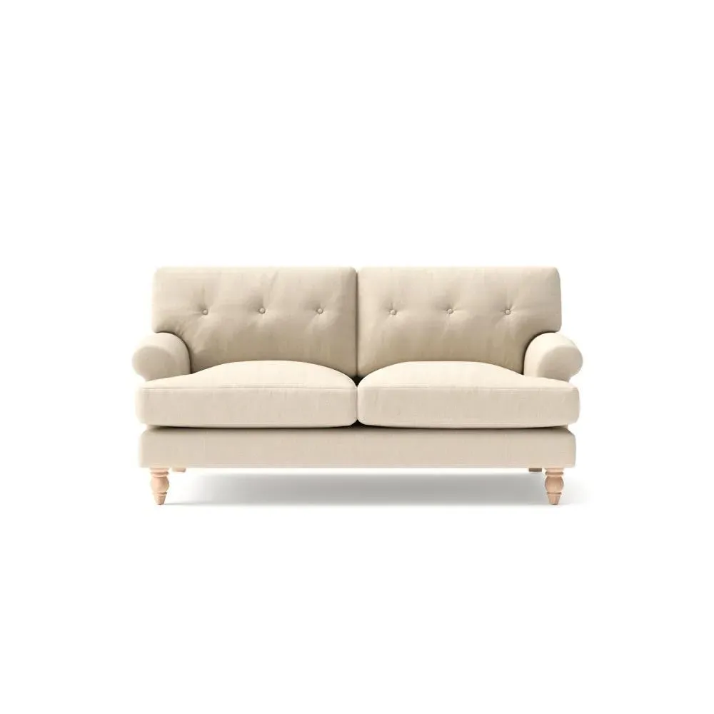 Large 2-Seater Sofa - Lily White, House Linen Mix image