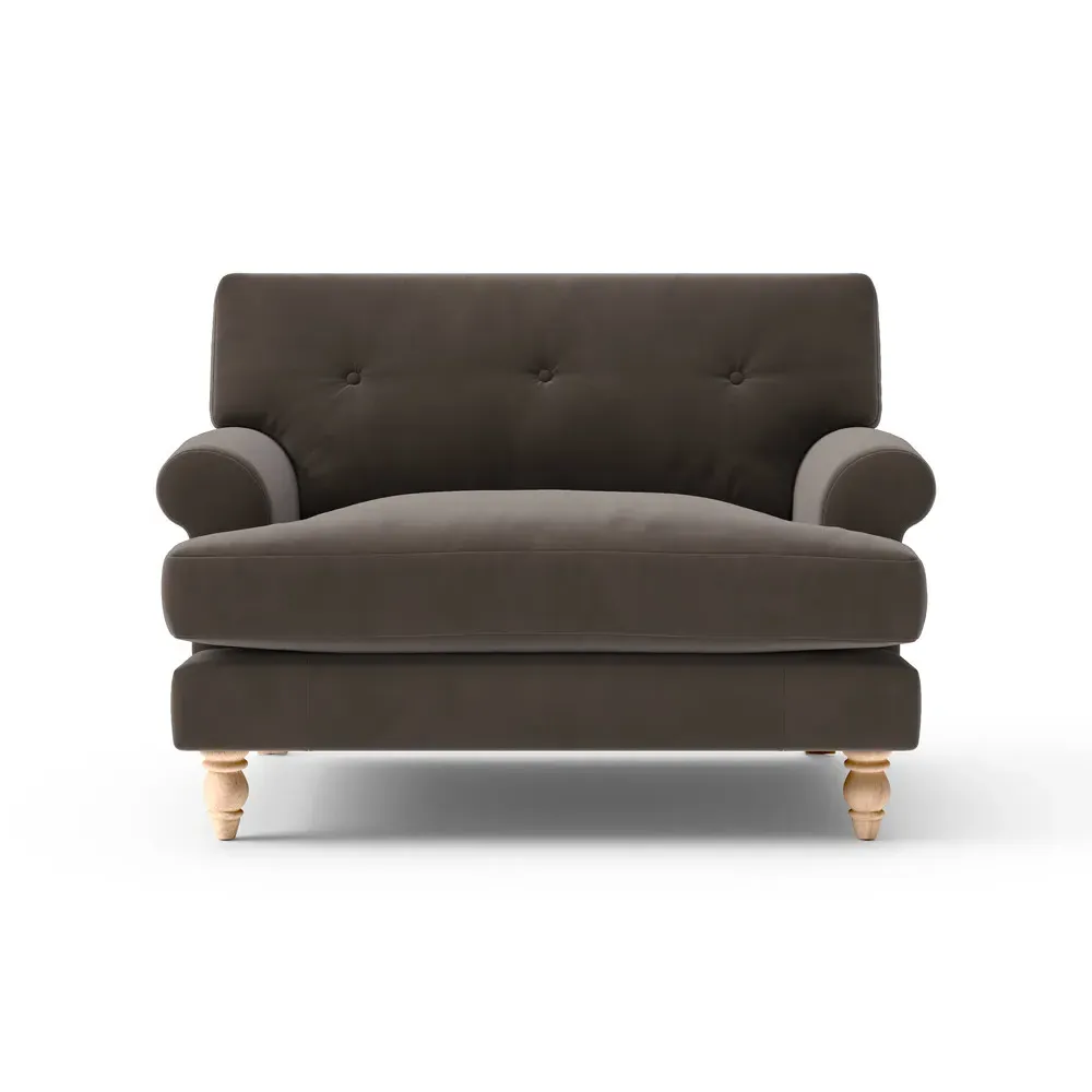 Love Seat - Bark, Velvet image