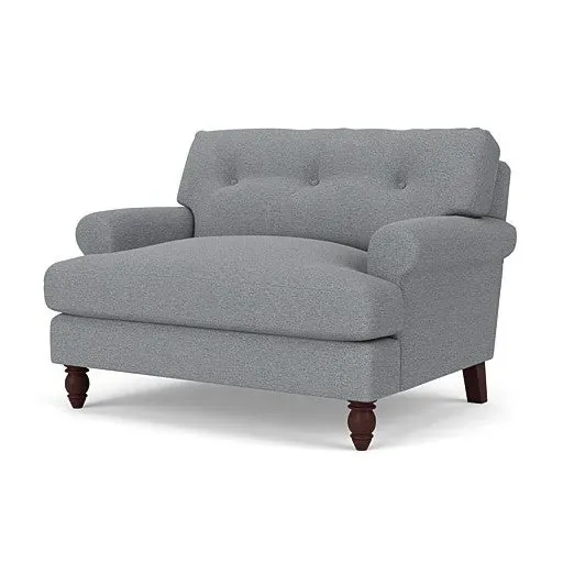 Love Seat - Blue Marl, House Weave