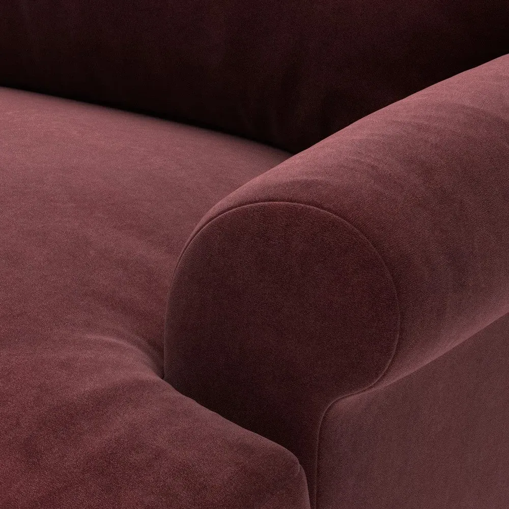 Love Seat - Dark Rosehip, Velvet