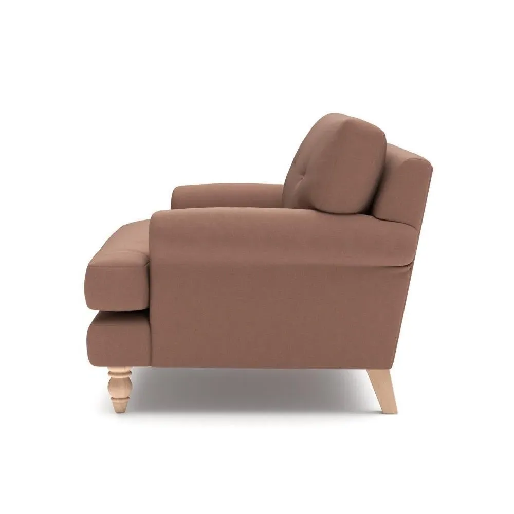 Love Seat - Dusky Blush, House Linen Mix