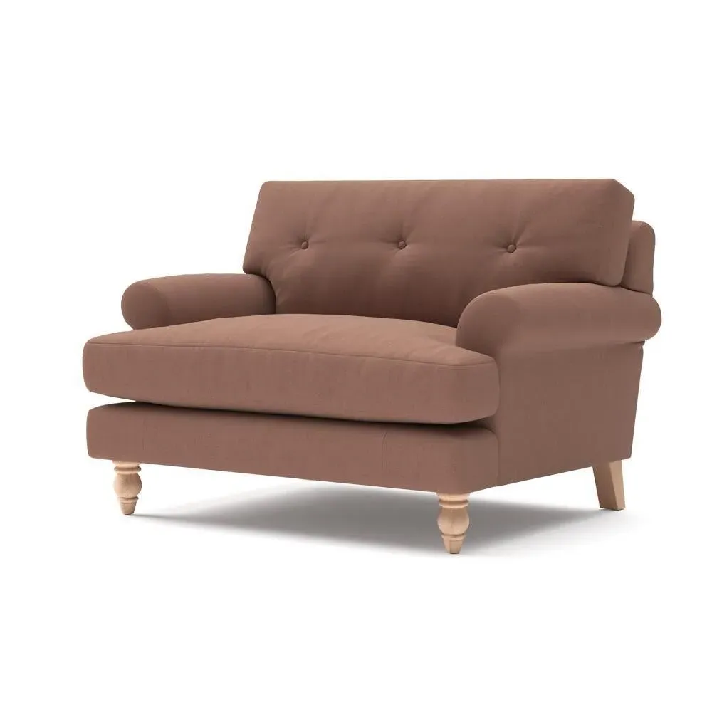Love Seat - Dusky Blush, House Linen Mix