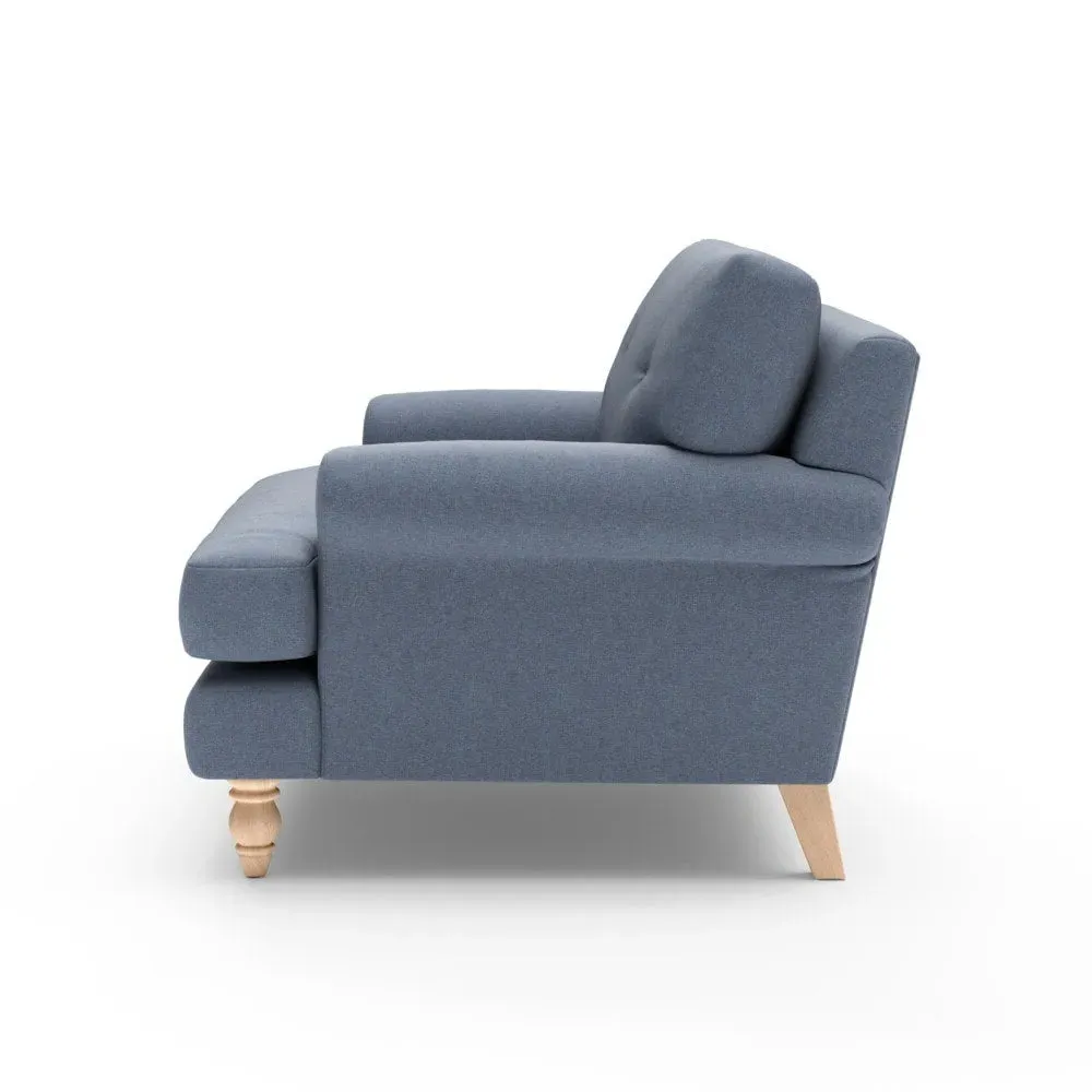 Love Seat - Indigo, House Linen Mix