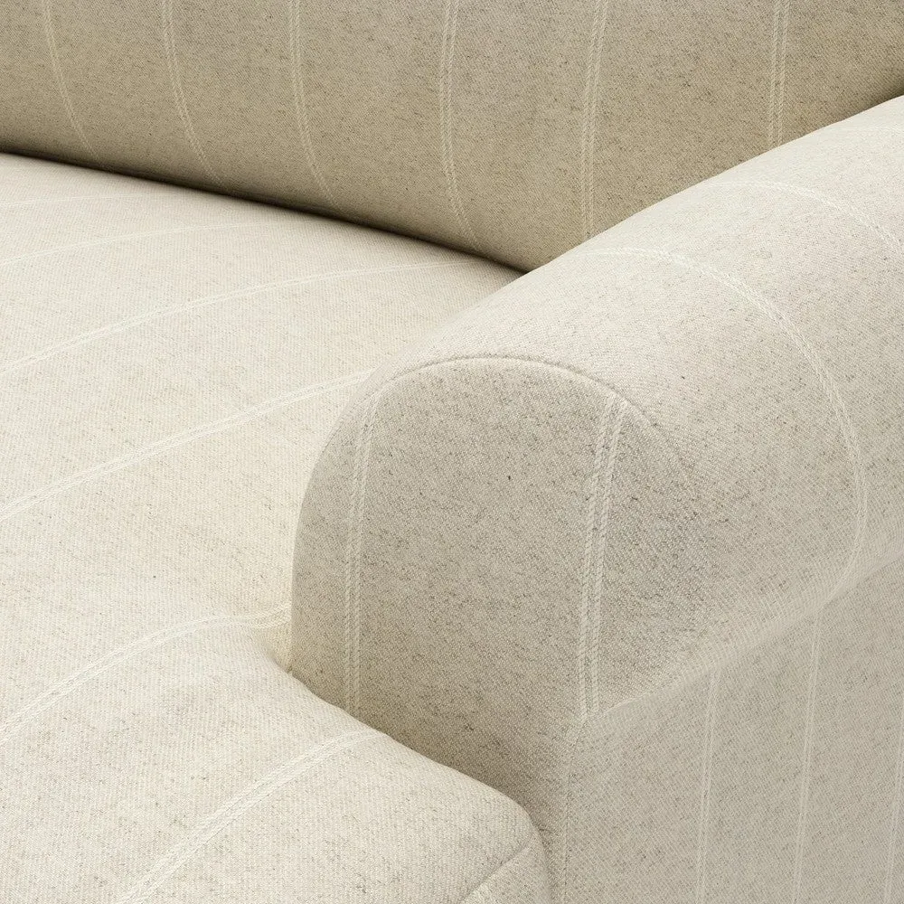 Love Seat - Natural, Compton Stripe