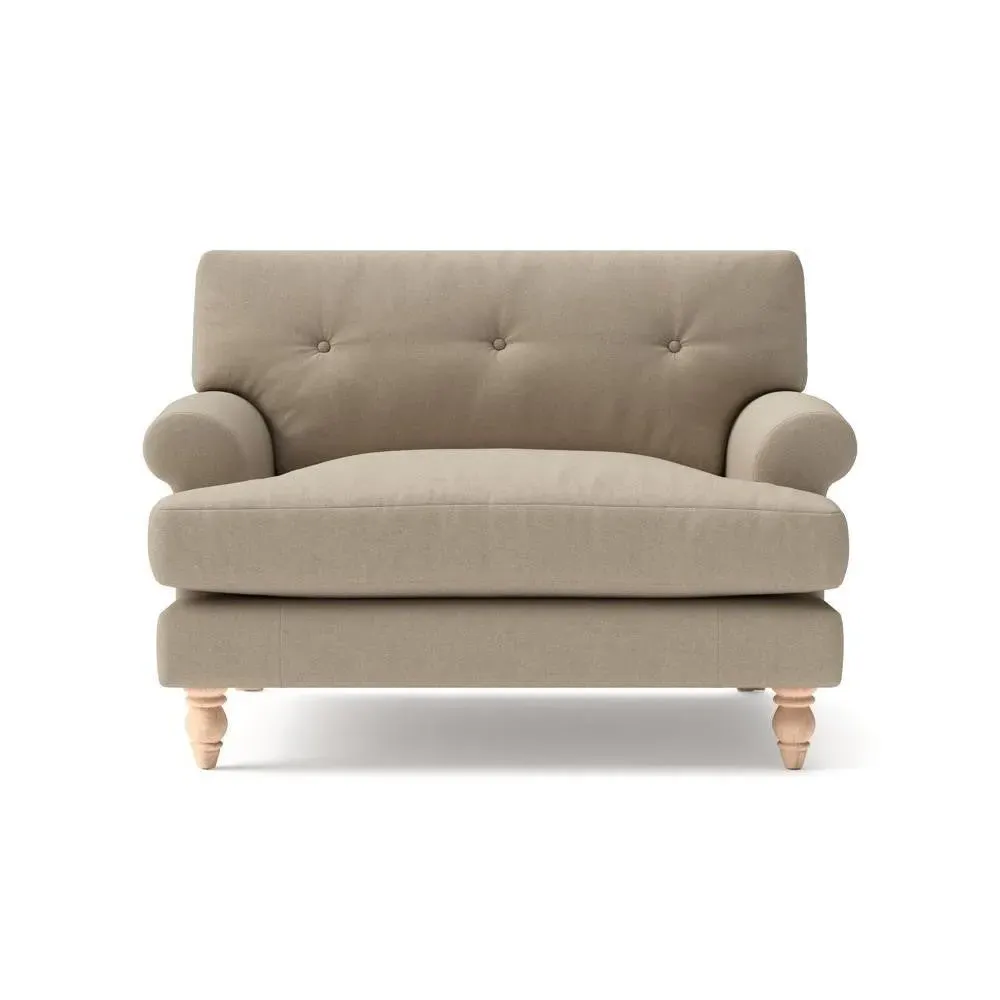 Love Seat - Natural, House Linen Mix