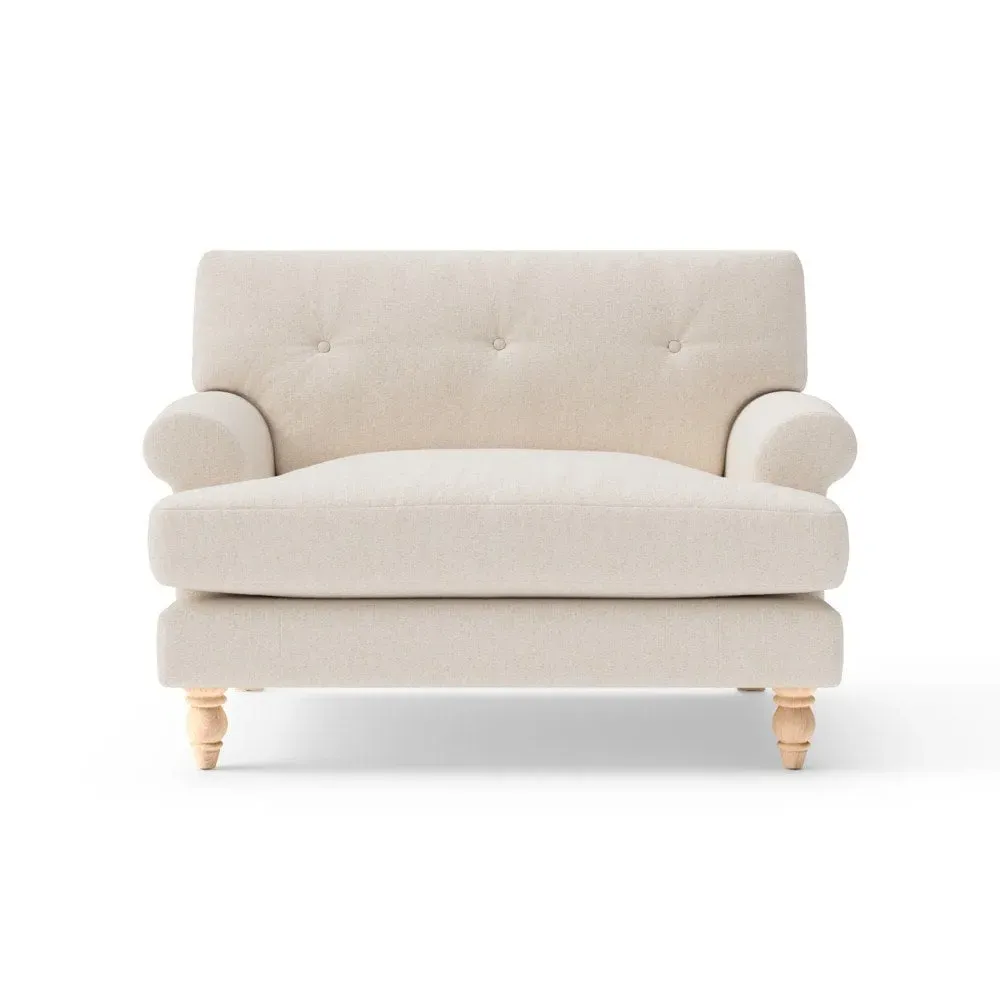 Love Seat - Natural, Rustic Weave