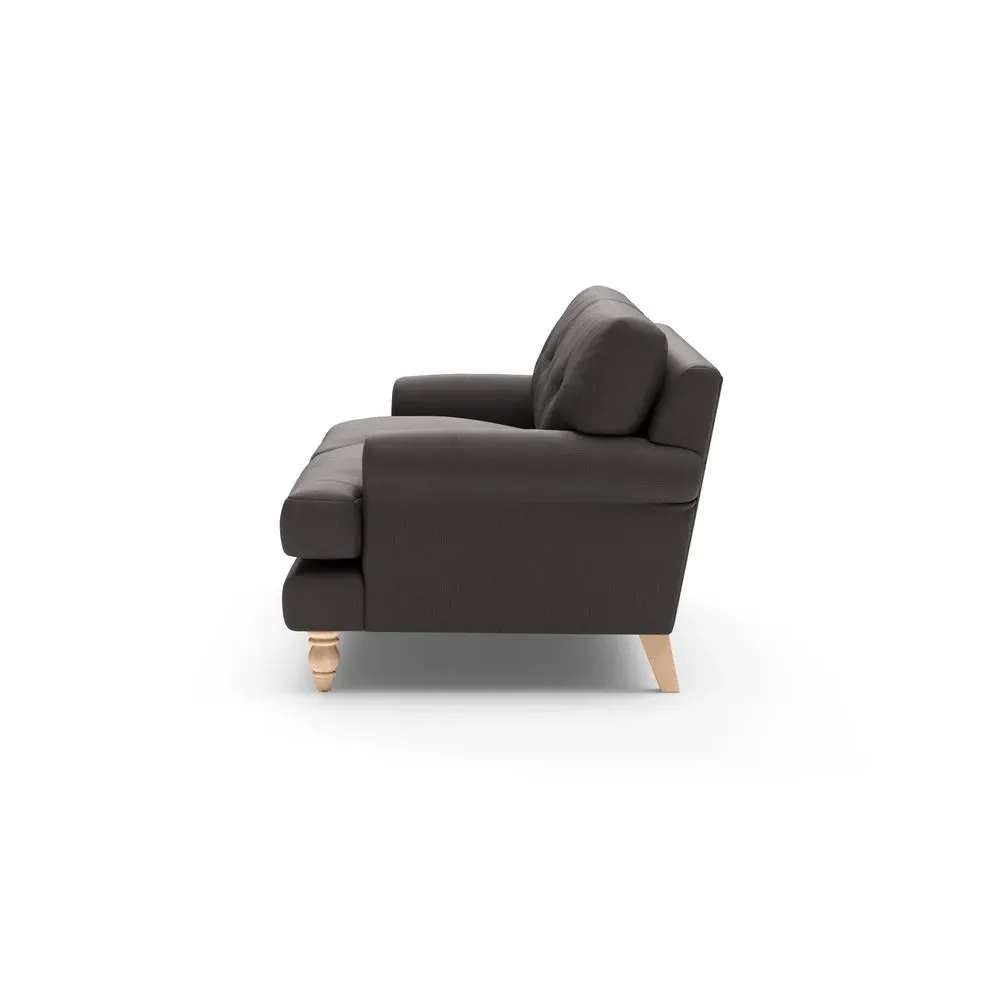 Talbot 3-Seater Sofa - Bark, Chunky Cotton