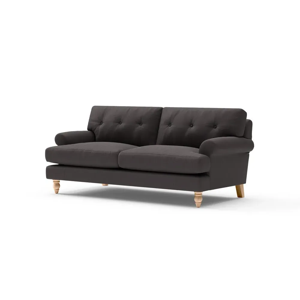 Talbot 3-Seater Sofa - Bark, Chunky Cotton