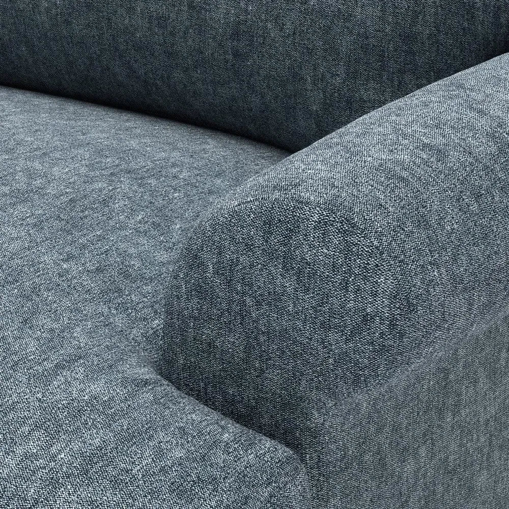 Talbot 3-Seater Sofa - Mid Blue, Aquaclean Oxford