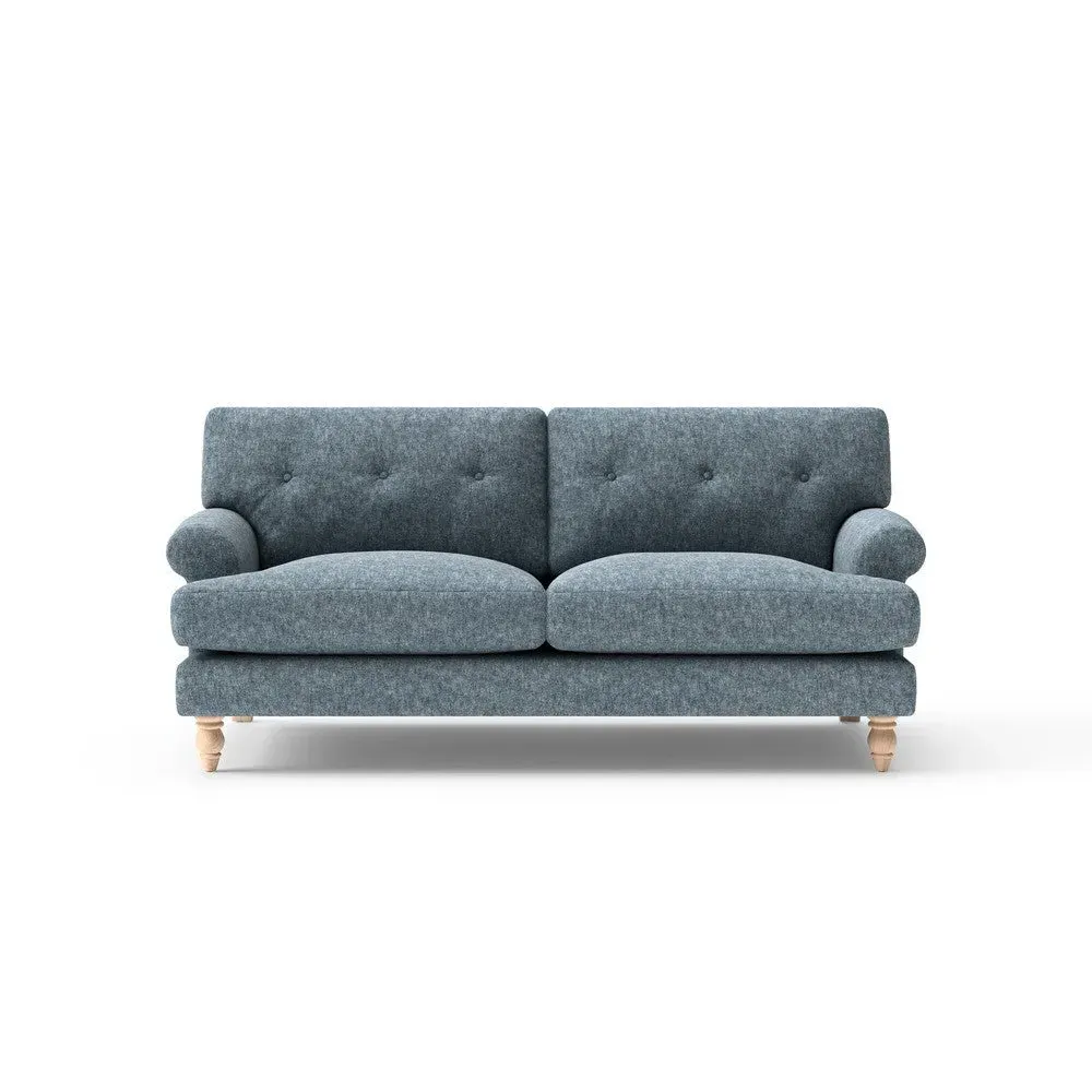 Talbot 3-Seater Sofa - Mid Blue, Aquaclean Oxford image