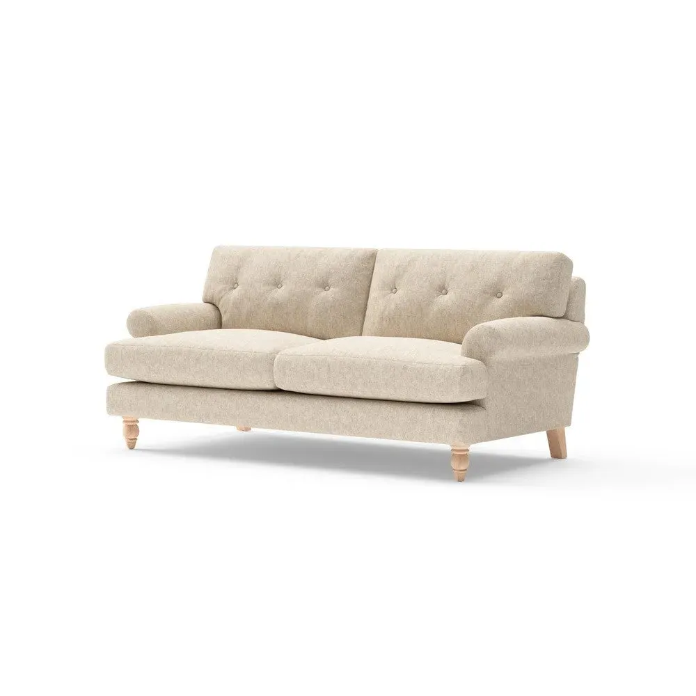 Talbot 3-Seater Sofa - Natural, Aquaclean Oxford