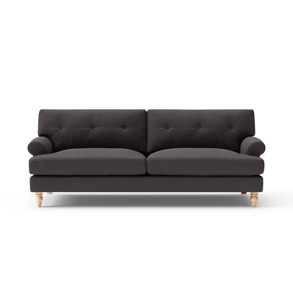 Talbot 4-Seater Sofa - Bark, Chunky Cotton