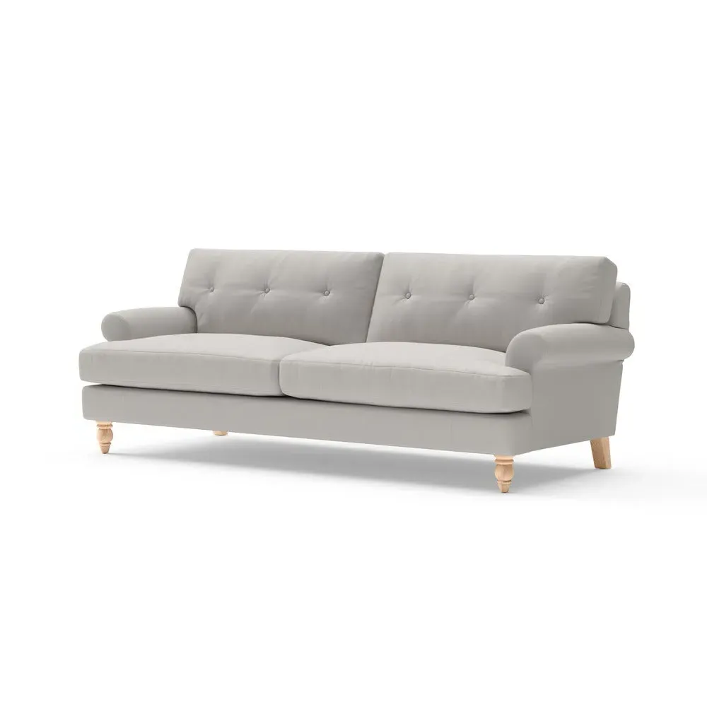 Talbot 4-Seater Sofa - Dove Grey, House Linen Mix