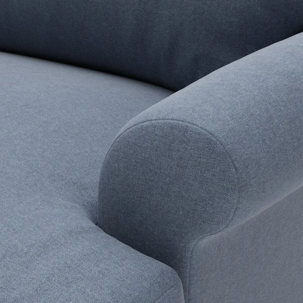 Talbot 4-Seater Sofa - Indigo, House Linen Mix
