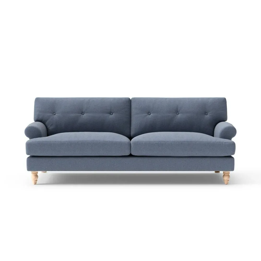 Talbot 4-Seater Sofa - Indigo, House Linen Mix