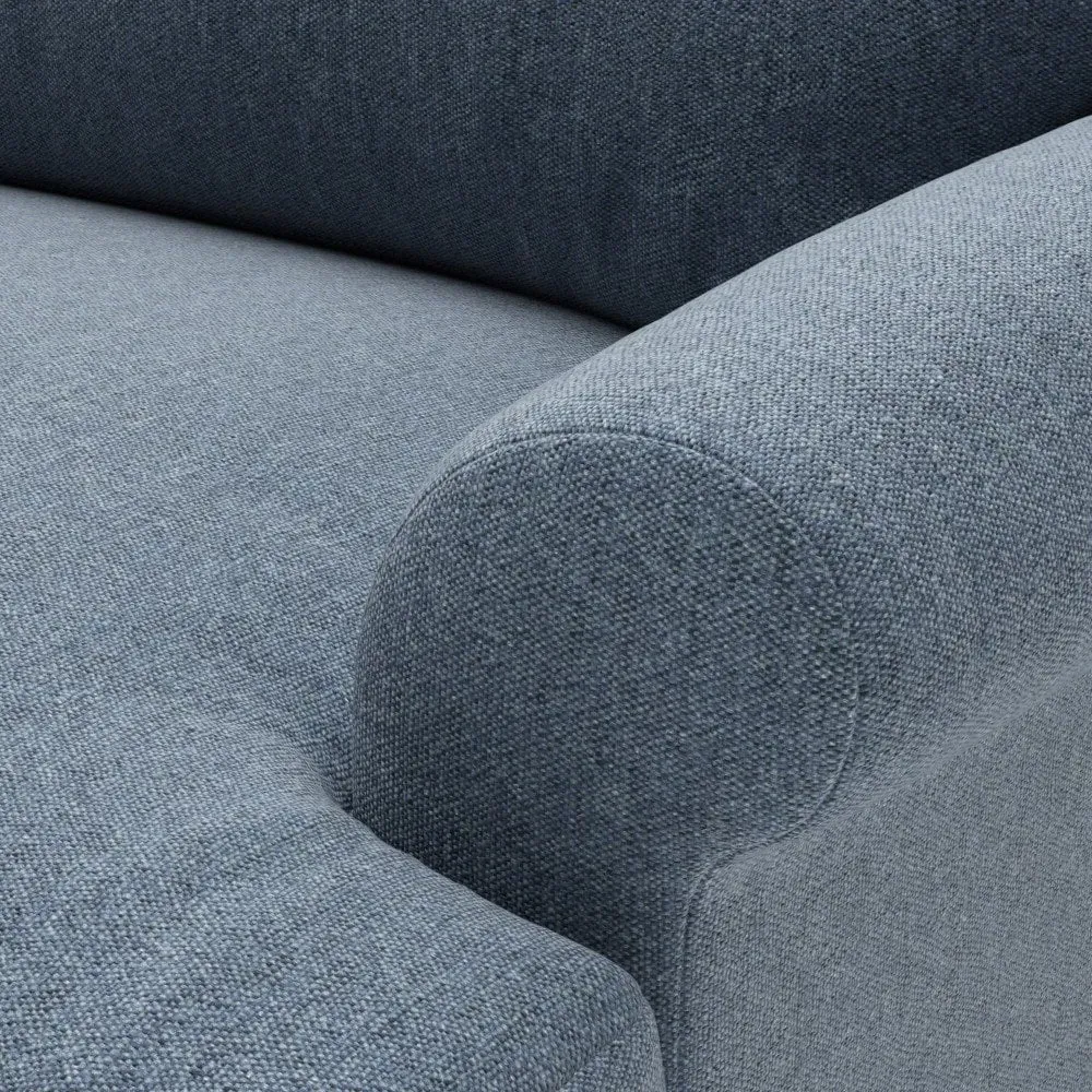 Talbot 4-Seater Sofa - Indigo, Rustic Weave