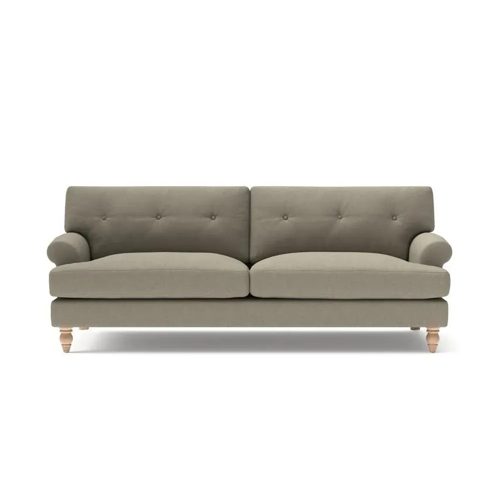 Talbot 4-Seater Sofa - Mid Grey, House Linen Mix