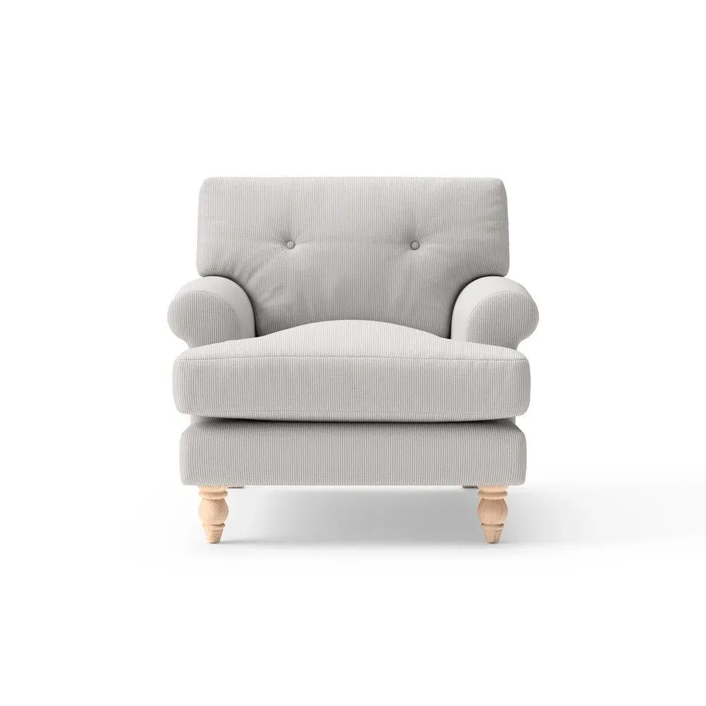 Talbot Armchair Broadway Stripe - Grey