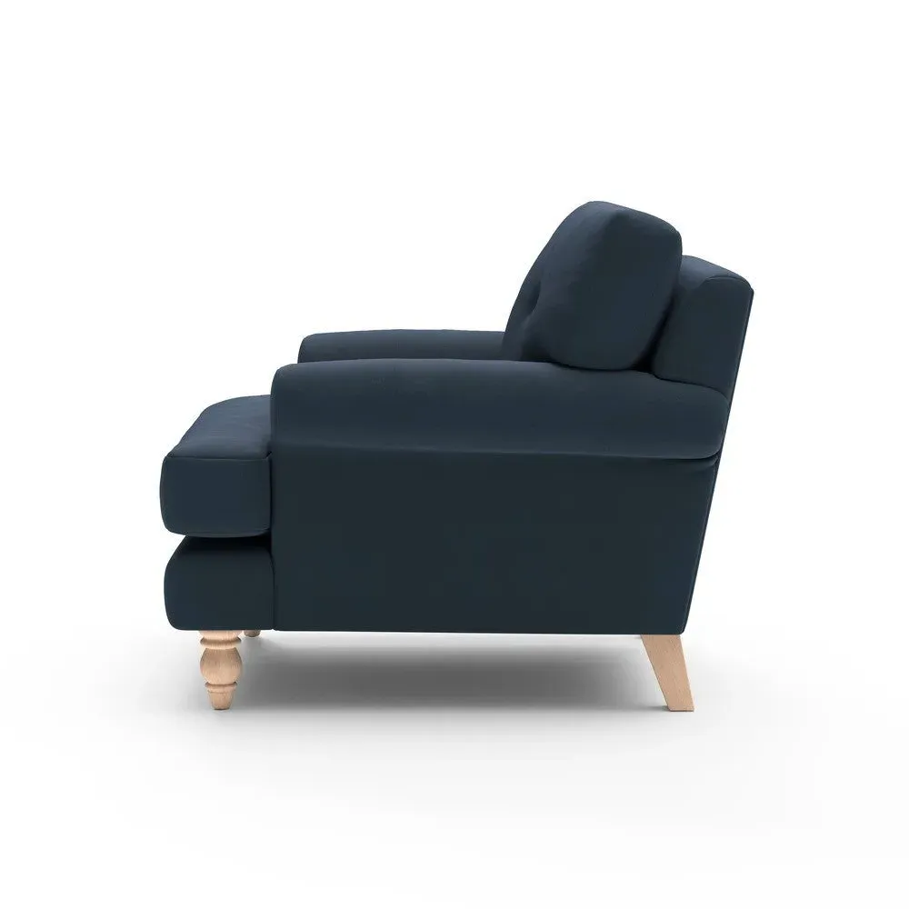 Talbot Armchair - Night Sky, Matt Velvet