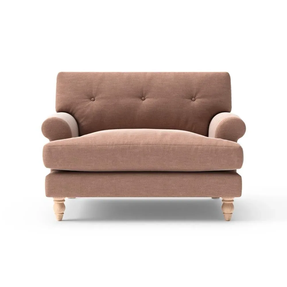 Talbot Love Seat - Dusky Rose, Eco Chenille image