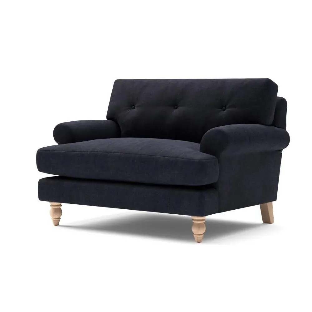 Talbot Love Seat - Ink, Eco Chenille