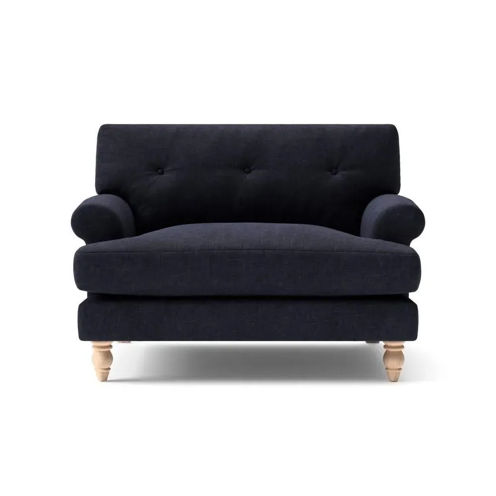 Talbot Love Seat - Ink, Eco Chenille