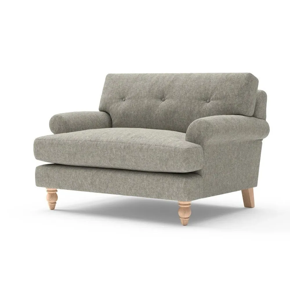 Talbot Love Seat - Lichen Green, Aquaclean Oxford