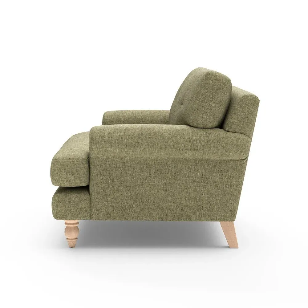 Talbot Love Seat - Sage Green, Aquaclean Oxford