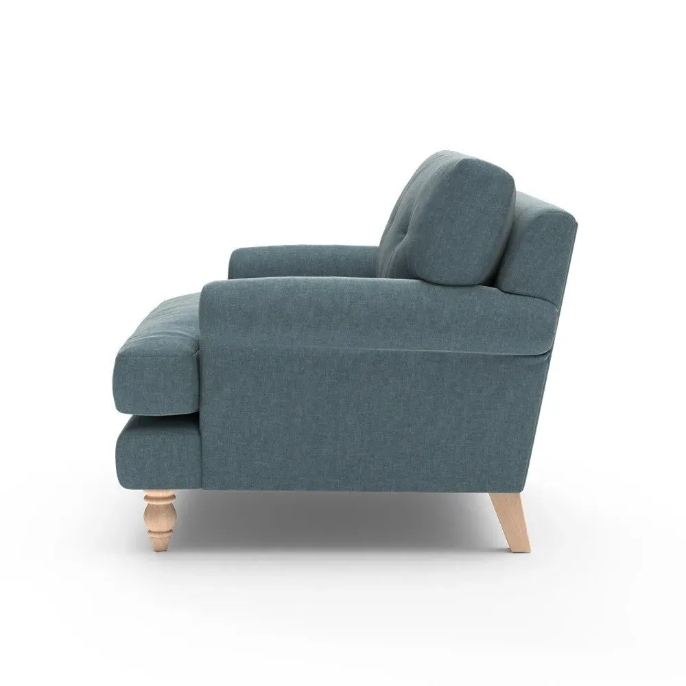 Talbot Love Seat - Teal, Eco Chenille