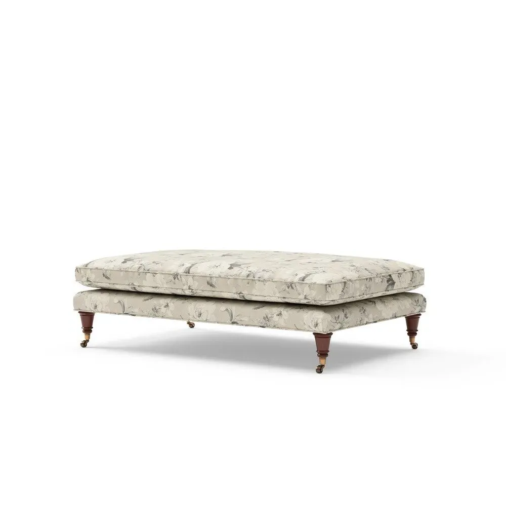 Clay Foot Stool Broadway Floral - Grey