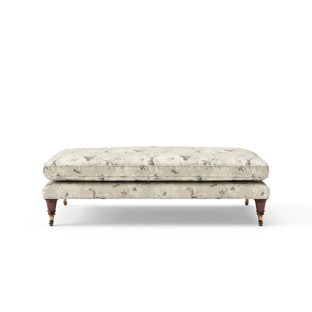Clay Foot Stool Broadway Floral - Grey image
