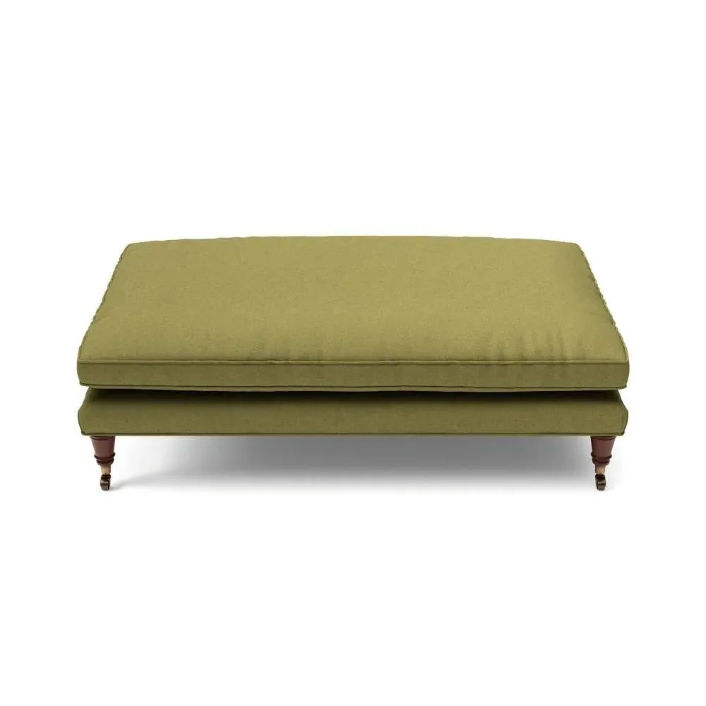 Foot Stool - Apple Green, House Linen Mix