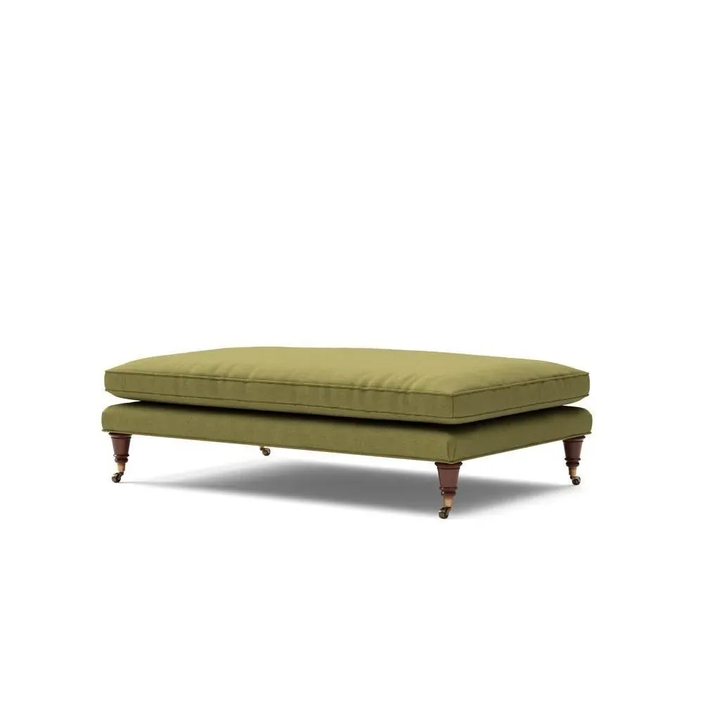 Foot Stool - Apple Green, House Linen Mix