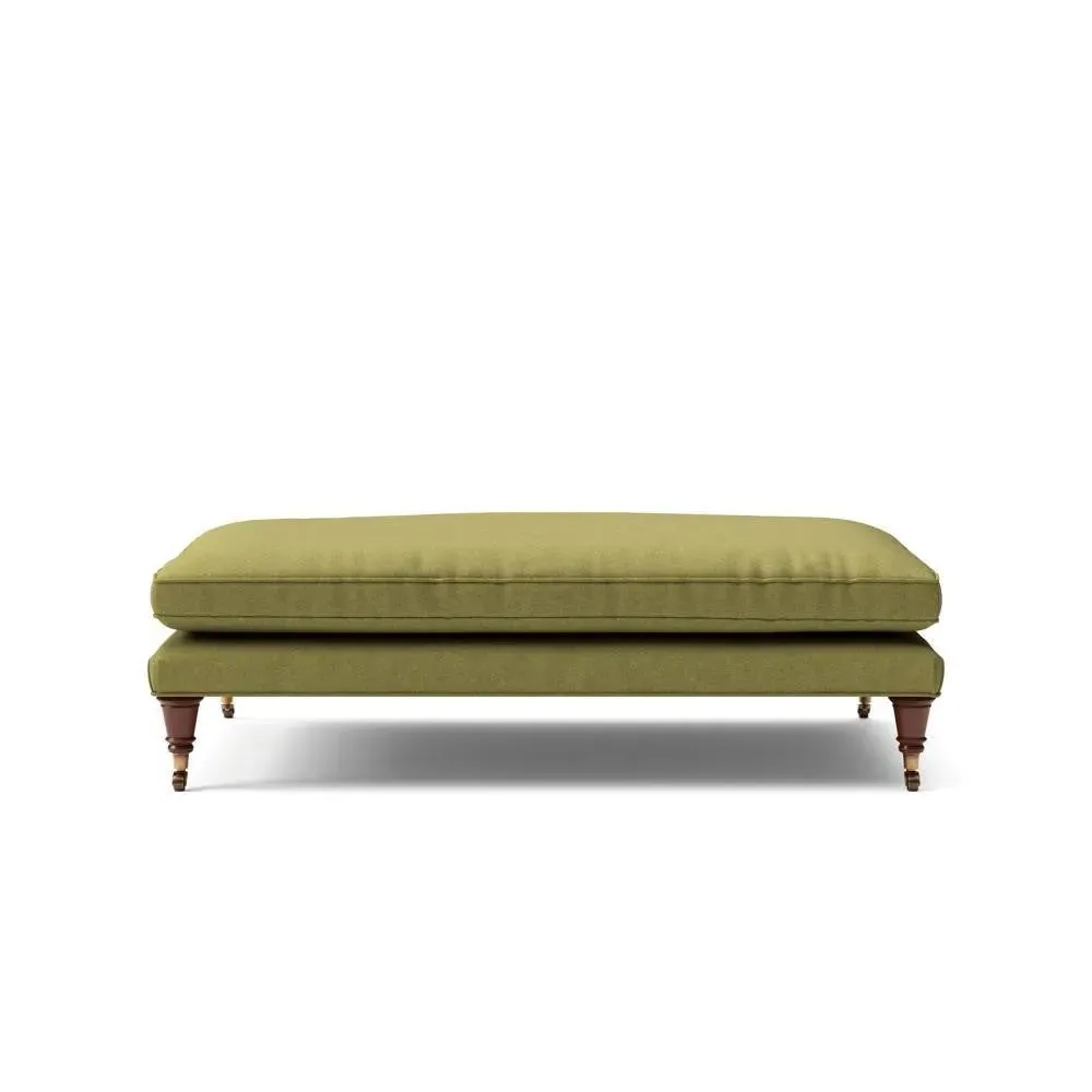 Foot Stool - Apple Green, House Linen Mix image