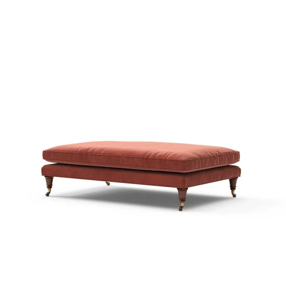 Foot Stool - Brick, Matt Velvet