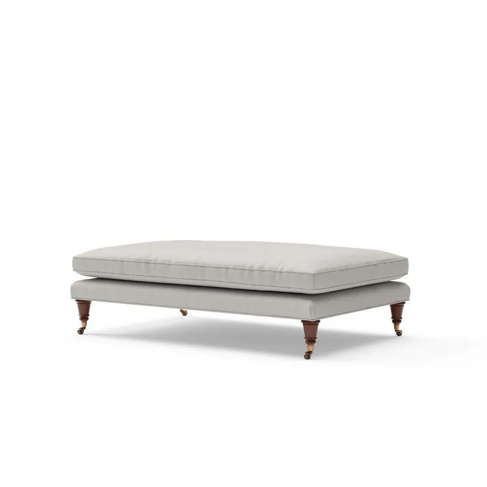 Foot Stool - Dove Grey, House Linen Mix