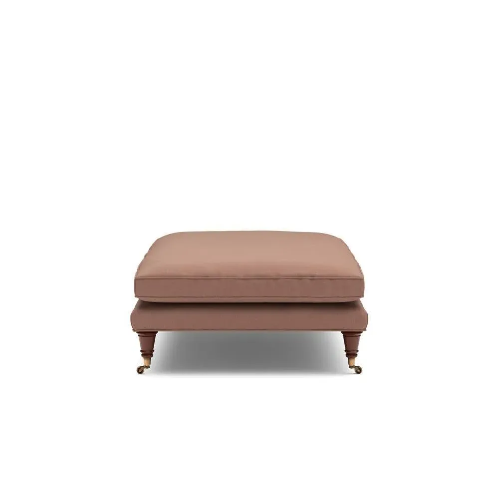 Foot Stool - Dusky Blush, House Linen Mix