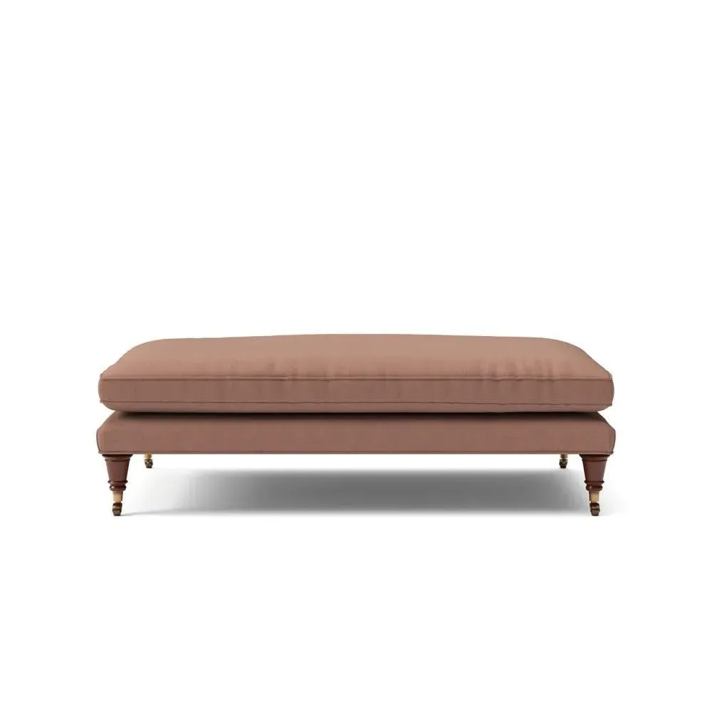 Foot Stool - Dusky Blush, House Linen Mix