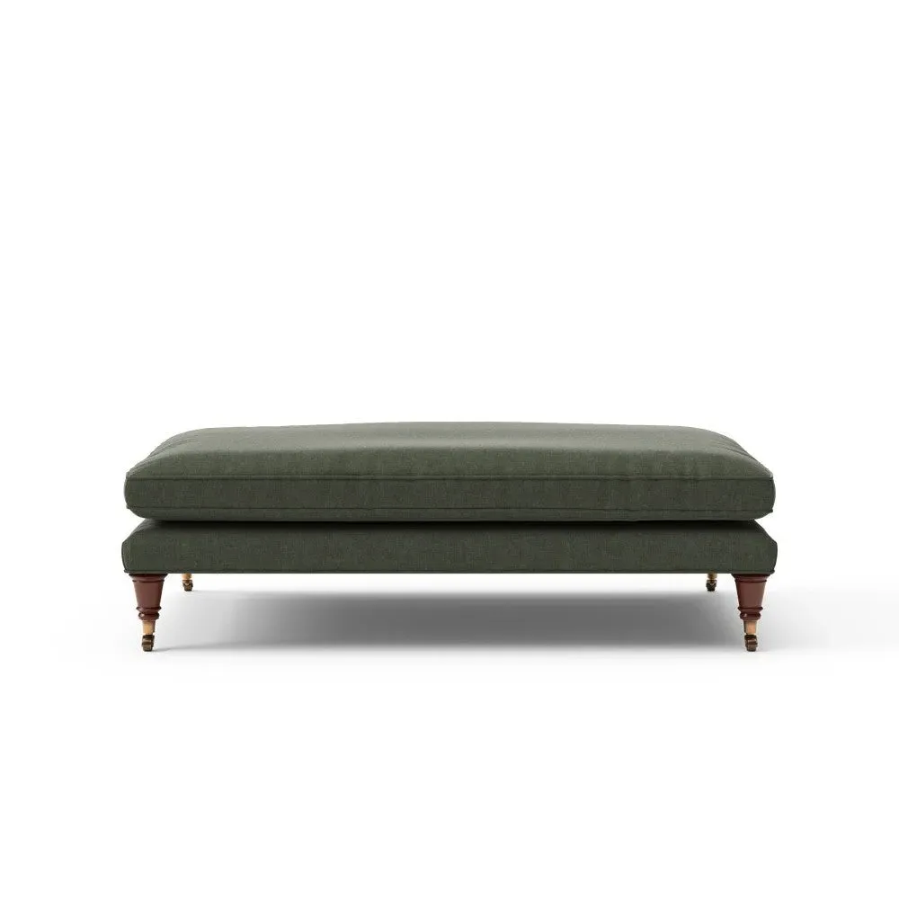 Foot Stool - Green, Eco Chenille image