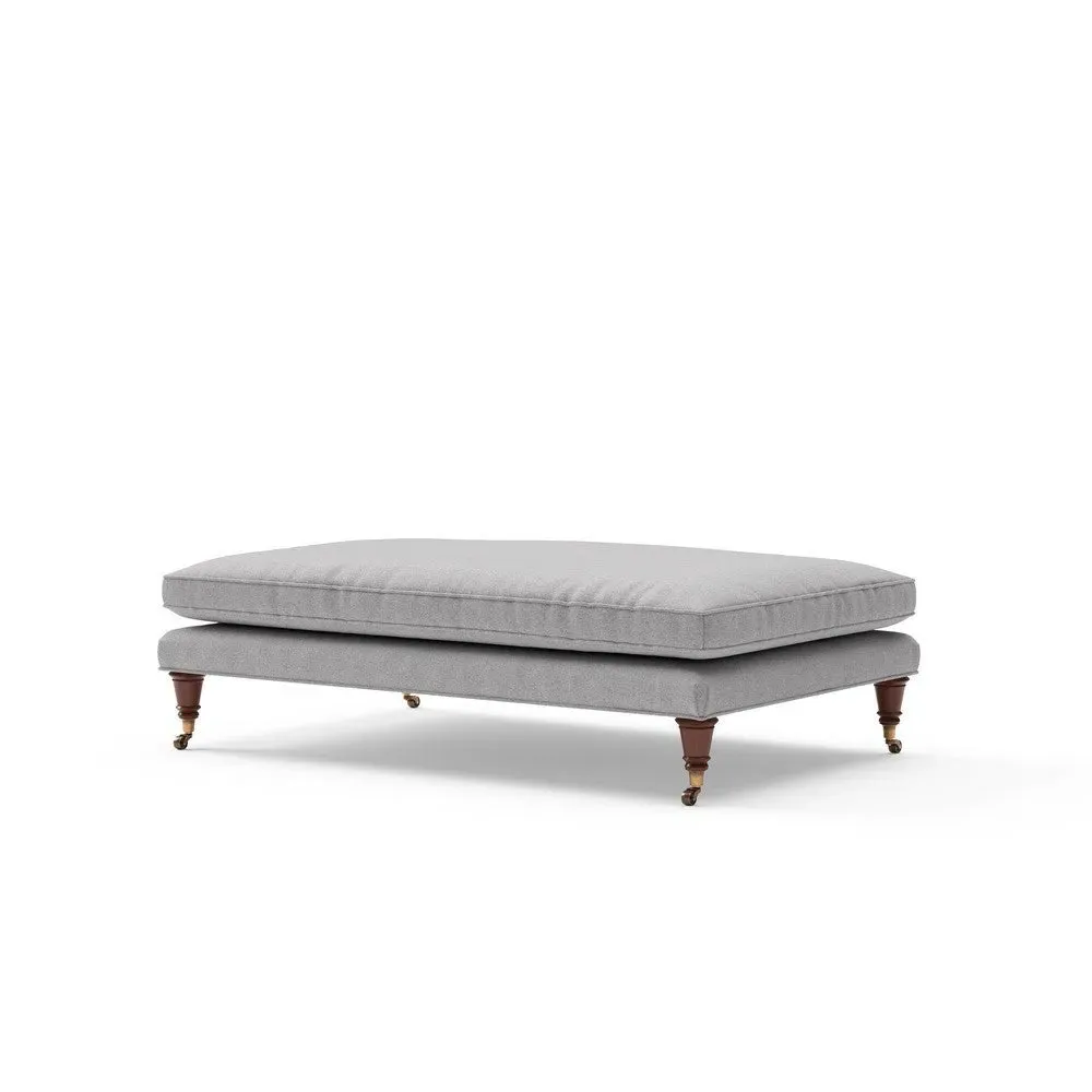 Foot Stool - Grey, Rustic Weave