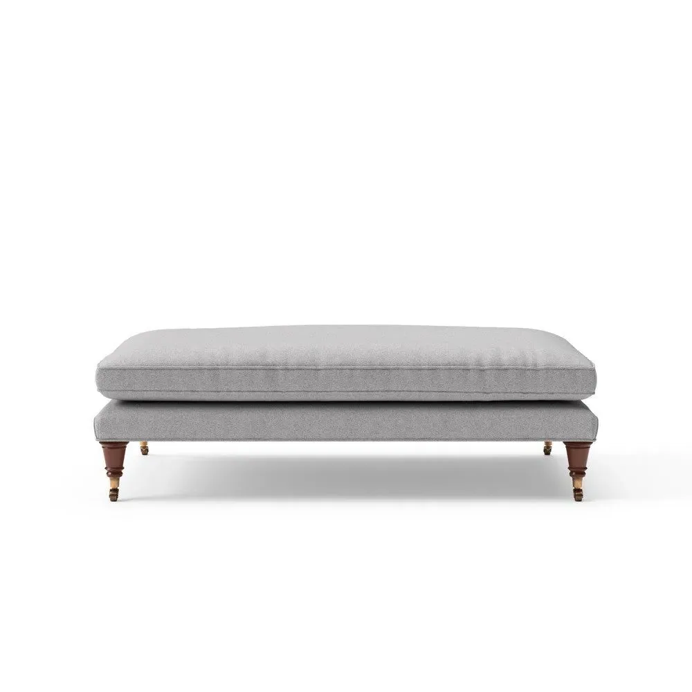 Foot Stool - Grey, Rustic Weave